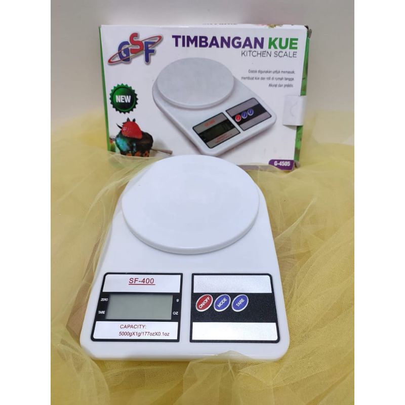 TIMBANGAN KUEH KUE DIGITAL DATAR  5  KG