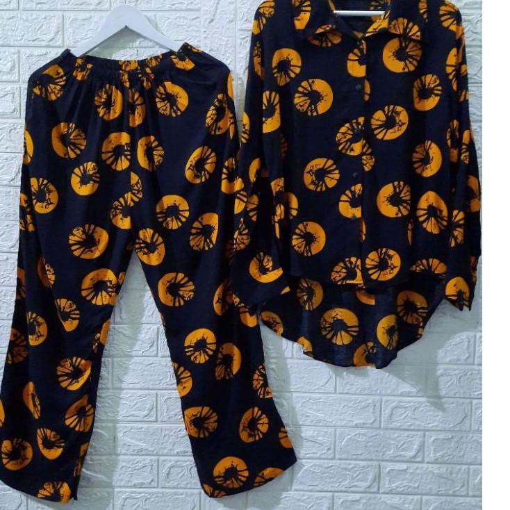 ➛qo Pajamas Set Rayon(Garde A)/Setelan Piyama Rayon Premium/Grade A/Viscose ✬ →