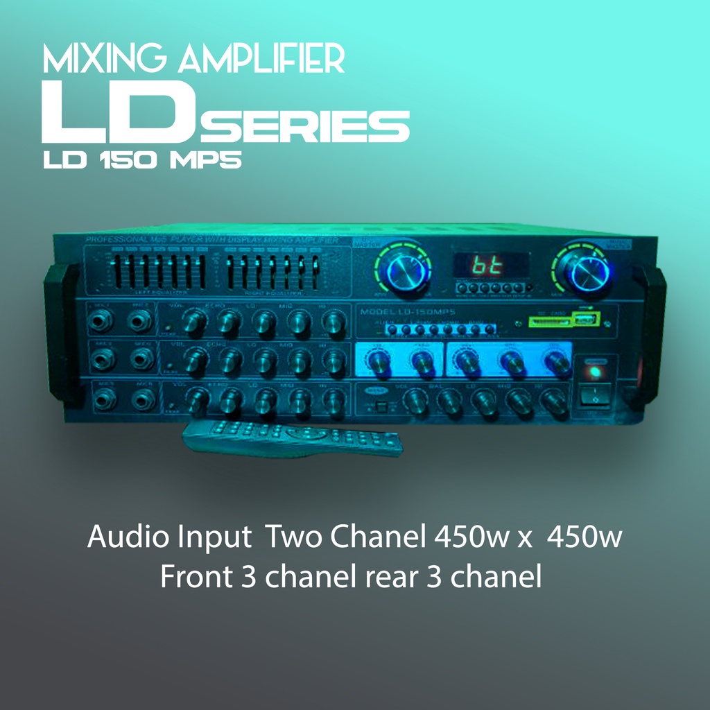 Ampli Karaoke LAD LD150MP5 dilengkapi USB Bluetooth