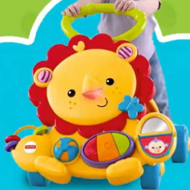 Preloved Lion Walker Fisher Price