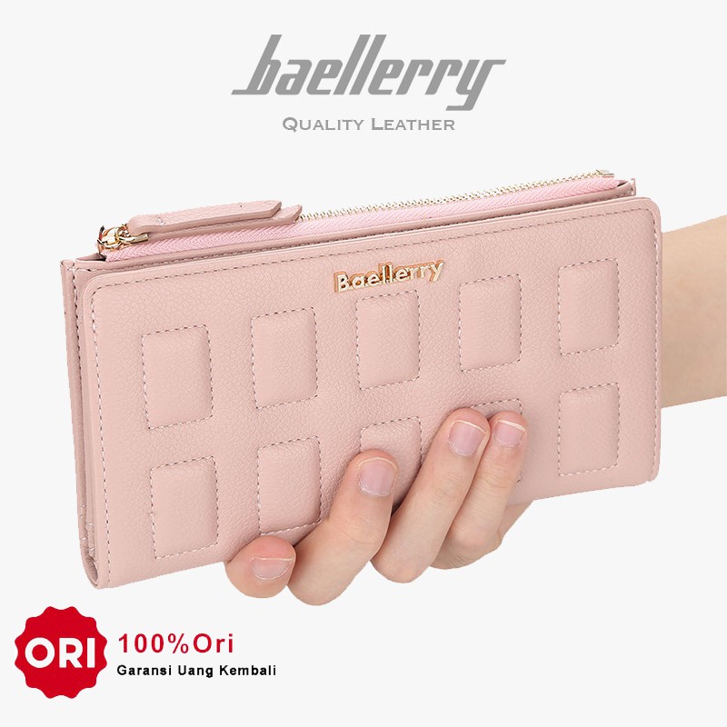 BAELLERRY N1882 Dompet Wanita Panjang Bahan Kulit PU Leather Premium WATCHKITE WKOS