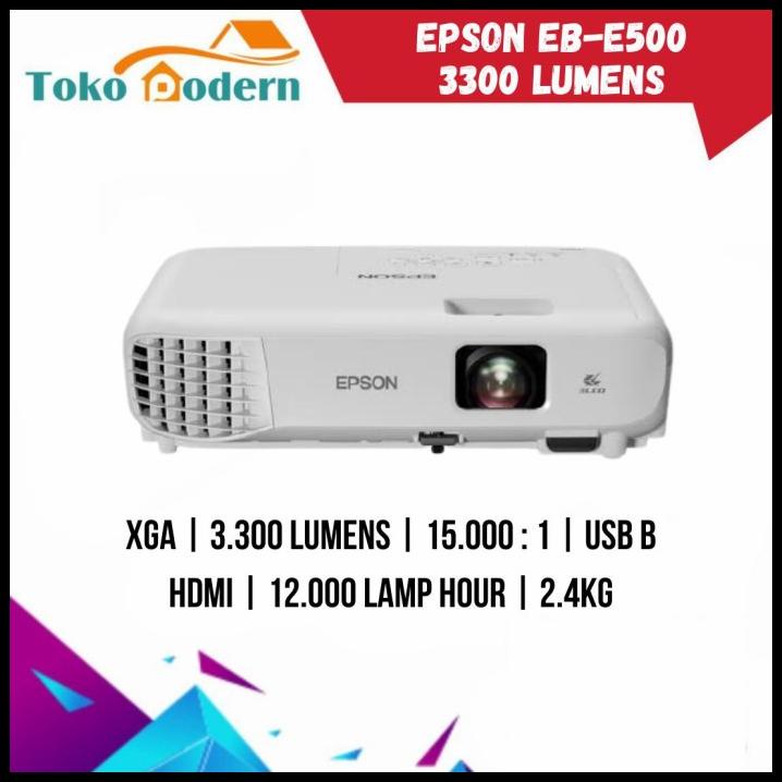 Projector Epson Eb-E500 Xga 3300 Lumens