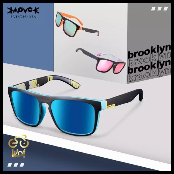 Kapvoe Brooklyn 1 Lensa Kacamata Sepeda Bike Sunglasses Glasses Sport