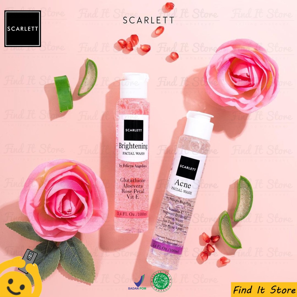 Scarlett Whitening Brightening Body Lotion | Shower Scrub | Serum | Facial wash | Cream Day Night