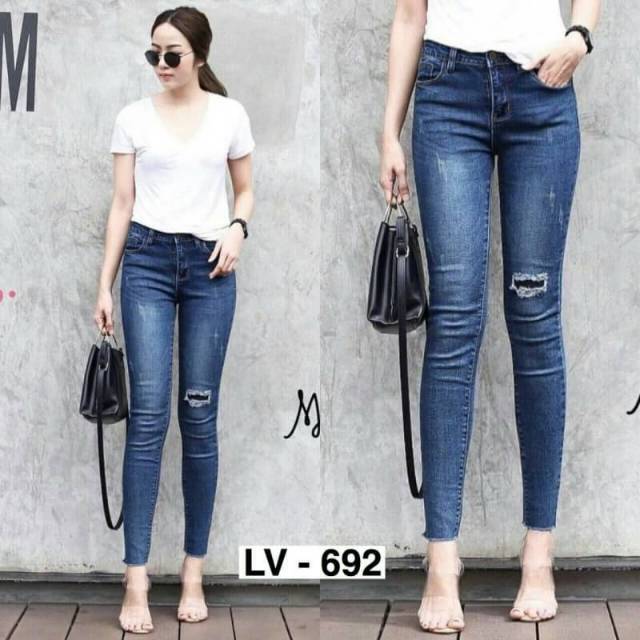 LV692 SOFT JEANS STRETCH SZ 27-30 (ADA 2 WARNA DARK & LIGHT)
