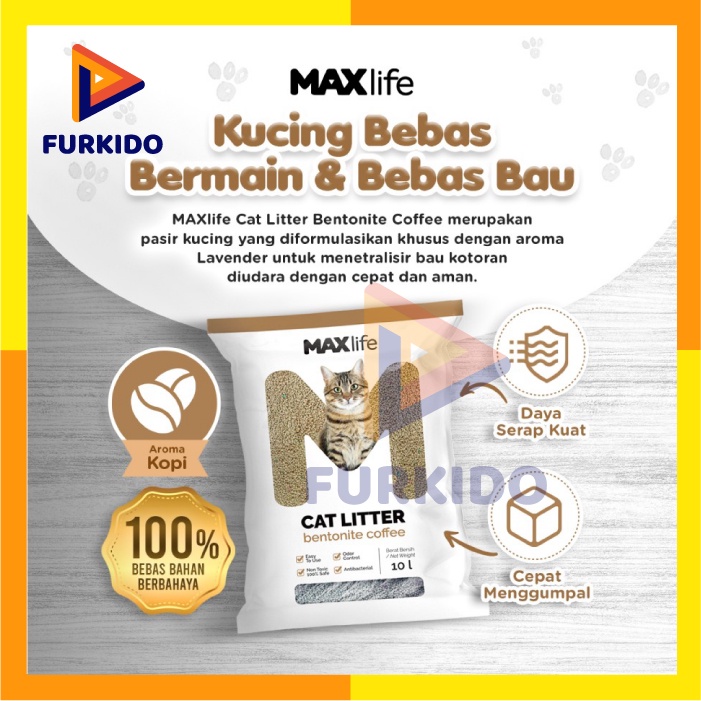 Maxlife Cat Litter 10 Liter / Pasir Kucing