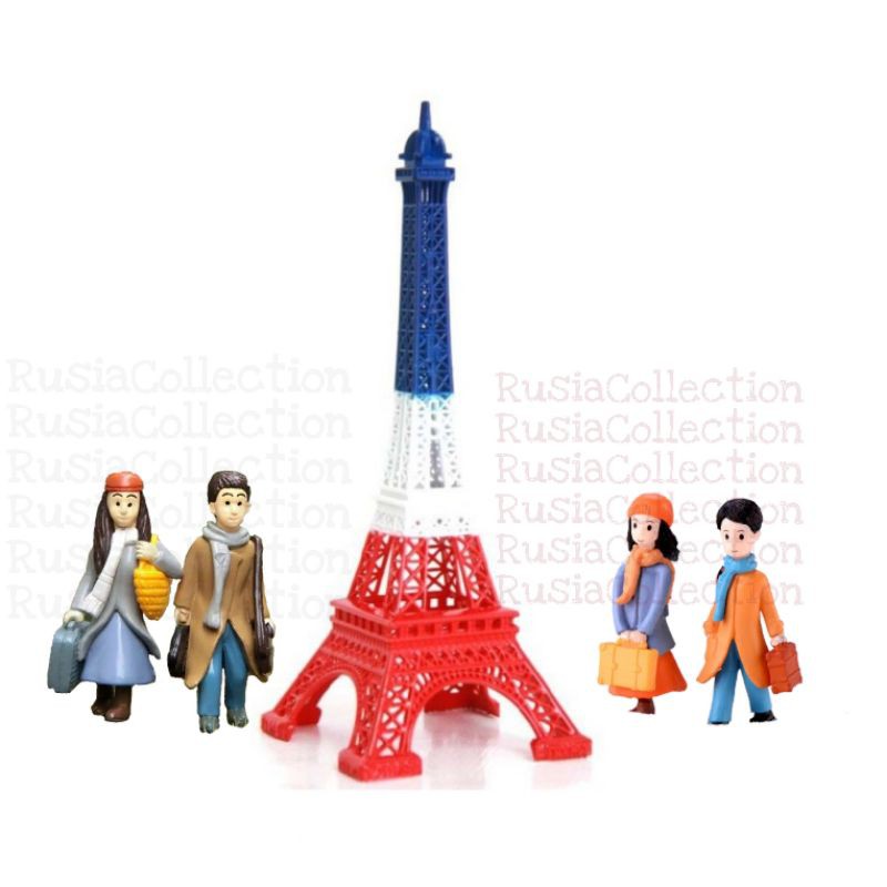 MINIATUR MENARA EIFFEL tower miniatur Eiffel Paris dengan CAT 3 WARNA