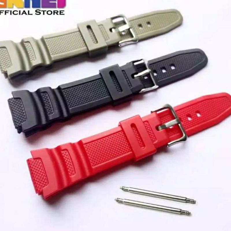 STRAP TALI JAM SKMEI 1454 TALI JAM TANGAN SKMEI 1454 FREE PEN KUALITAS IMPOR