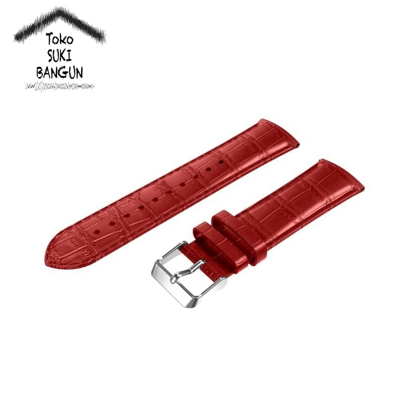 TALI JAM 22mm QUICK RELEASE Kulit Sintetis PU Leather CROCO Watch Band