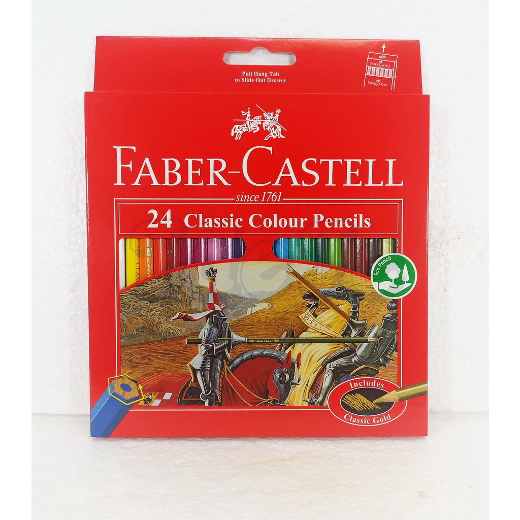 

PENSIL WARNA FABER CASTELL ISI 24 PANJANG