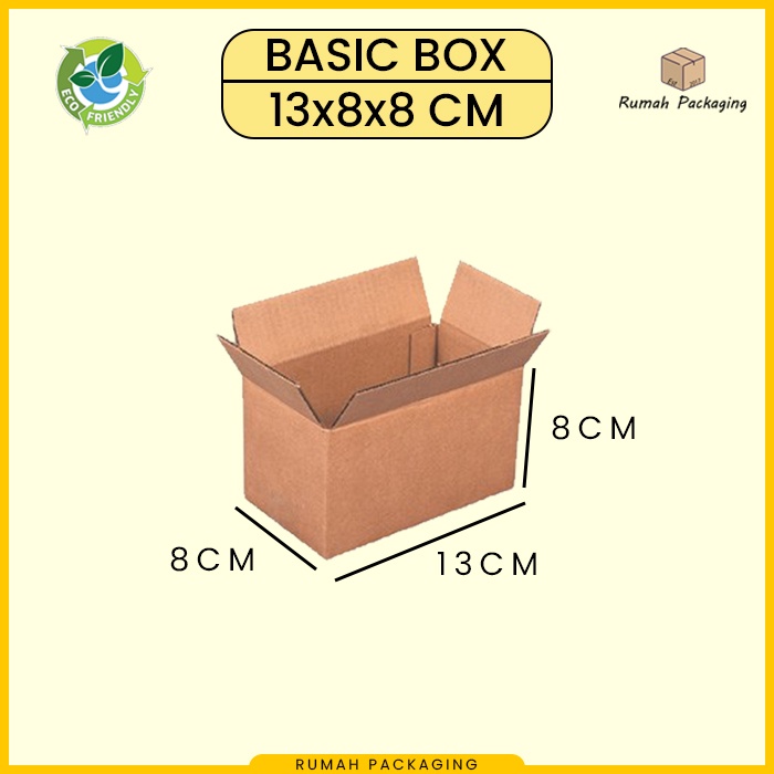 KARDUS / KARTON BOX POLOS Uk. 13x8x8 CM
