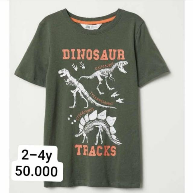 H&M printed tee dino