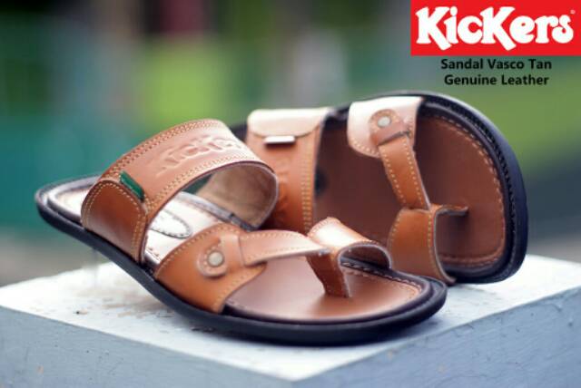 SANDAL KICKERS JEPIT KULIT ASLI 100%