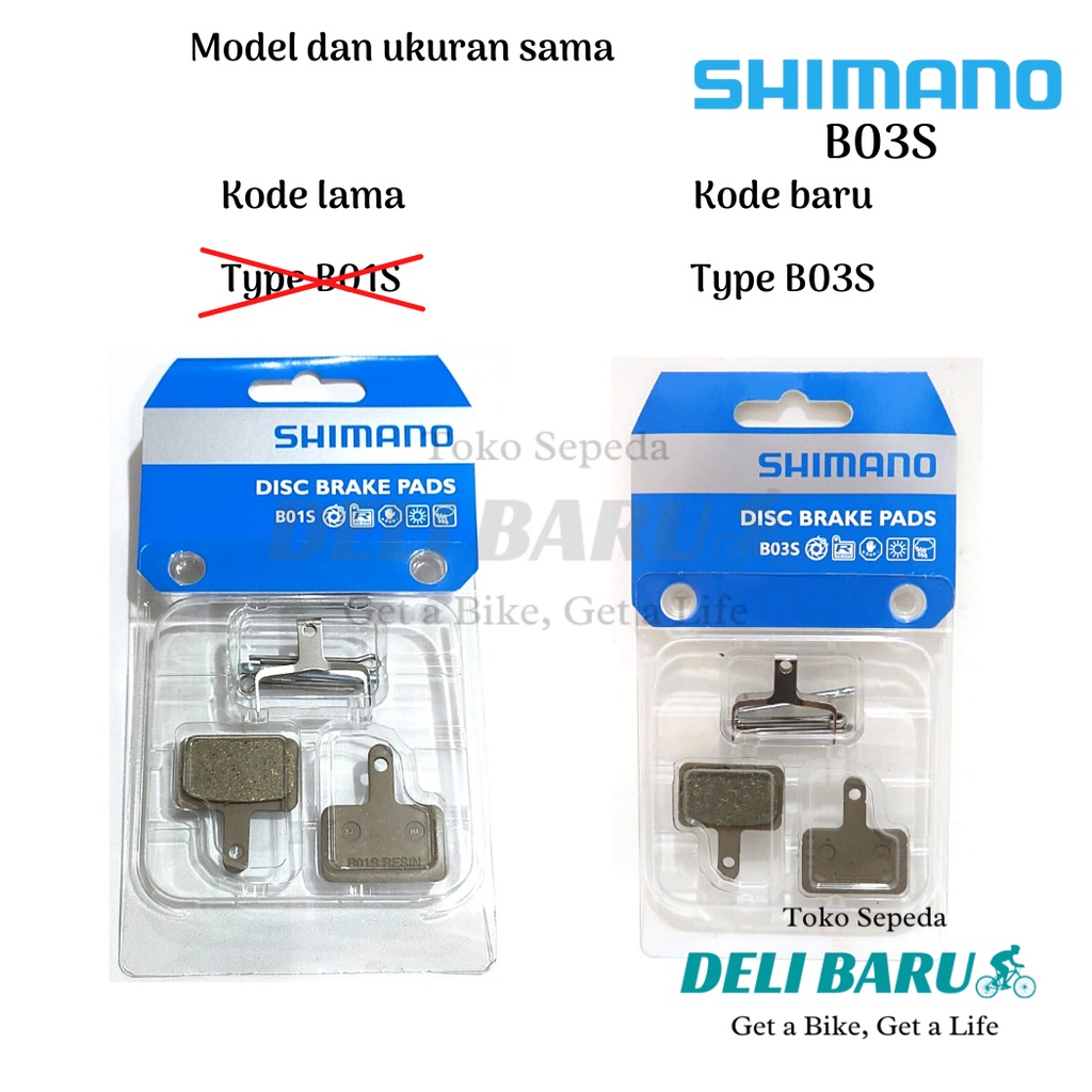 Shimano Kampas rem ORI b03s cakram kode baru dari B01s disc brake pad segi sepeda