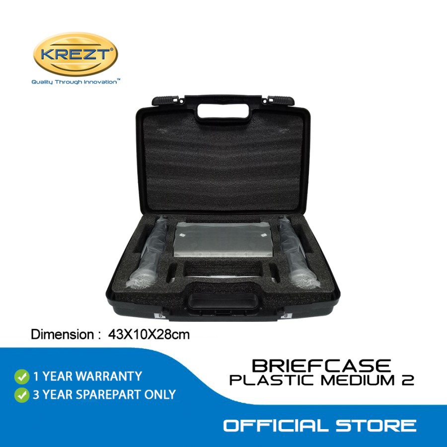 BRIEFCASE PLASTIC MEDIUM 2 | BOX MICROPHONE | BOX MICROPHONE