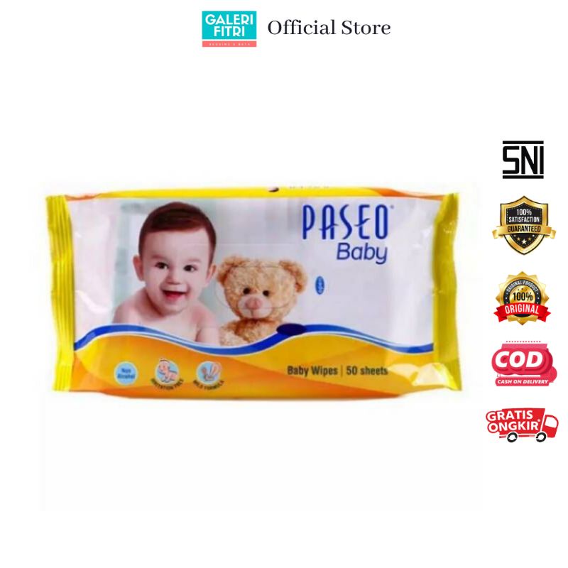 Tissue Paseo Baby - Tisu Paseo - Tisu Basah Paseo - Tisu Basah - Wet Tissue - Baby Wipes