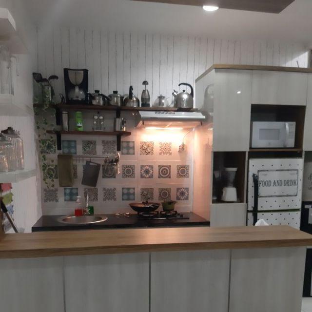 Fyc1001 45cm X 30 Cm Isi 6 Kotak Blue Classic Sticker Tegel