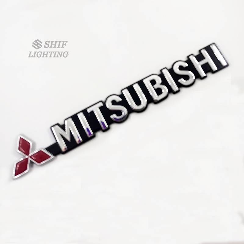 1pc Stiker Emblem Logo Mitsubishi Bahan Abs Untuk Mobil Mitsubishi