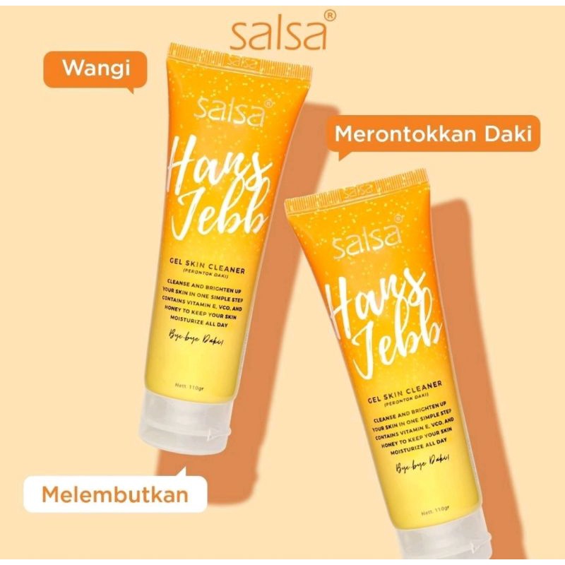 [BPOM] Salsa Hans Jebb Gel Skin Cleanser Perontok Daki | Green Tea Lemon