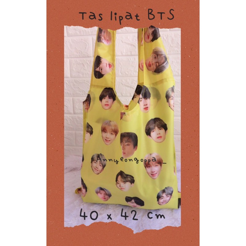 TAS BELANJA LIPAT WANITA/ TOTE BAG/ KPOP BTS NCT EXO JUNGKook