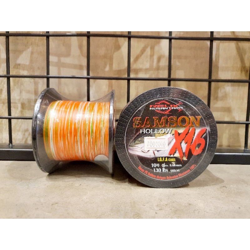Senar Samson X16 PE 10 Hollow 600 meter Relix Nusantara  Diameter