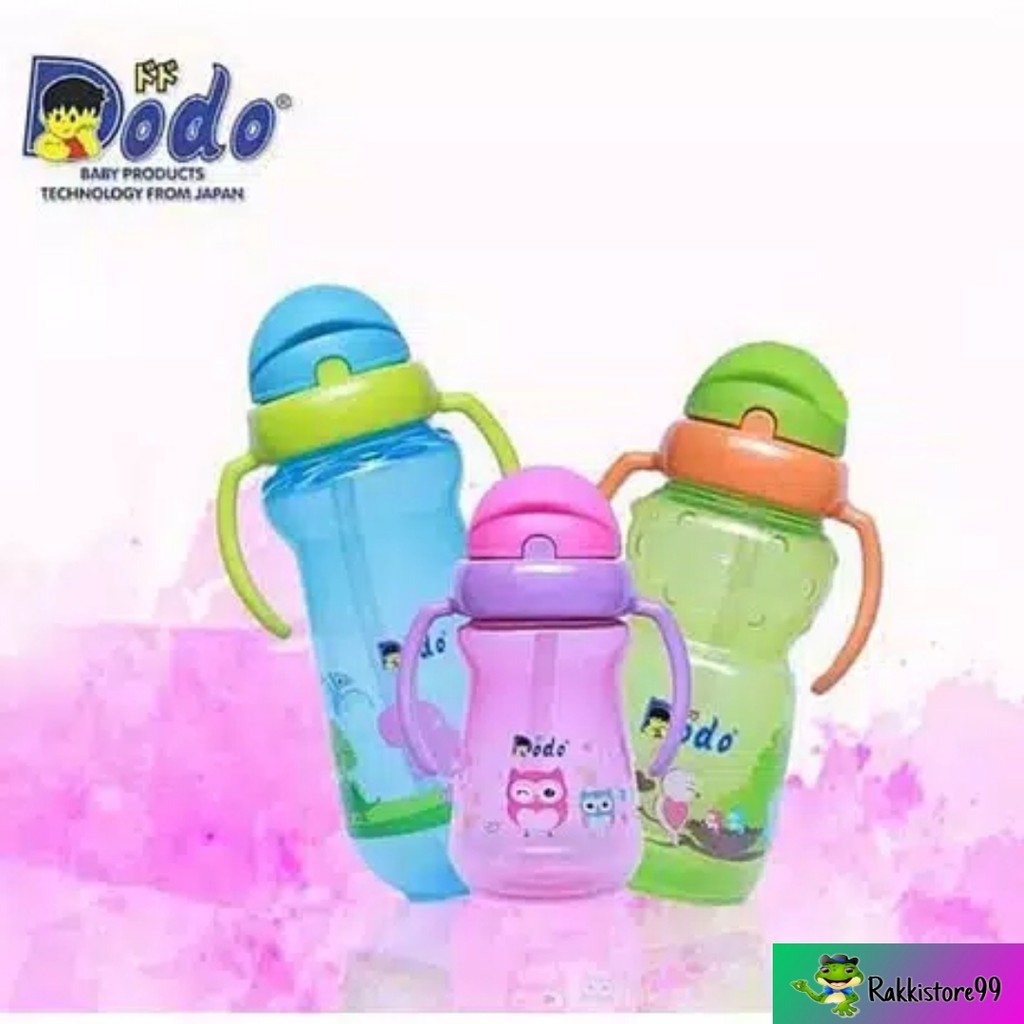 ❣️Rakkistore99❣️ Dodo Botol Sport Handle Cup (Botol minum anak dengan sedotan)