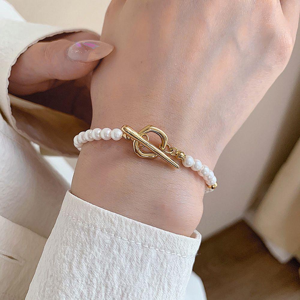 MXBEAUTY Women Bracelets 2Pcs /set Vintage Mewah Tangan Jewerly OT Gesper Double Layer Braceletss