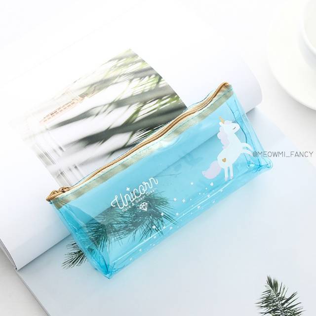 [MEOWMI] Tempat pensil Unicorn Transparan Deam PC0087-6