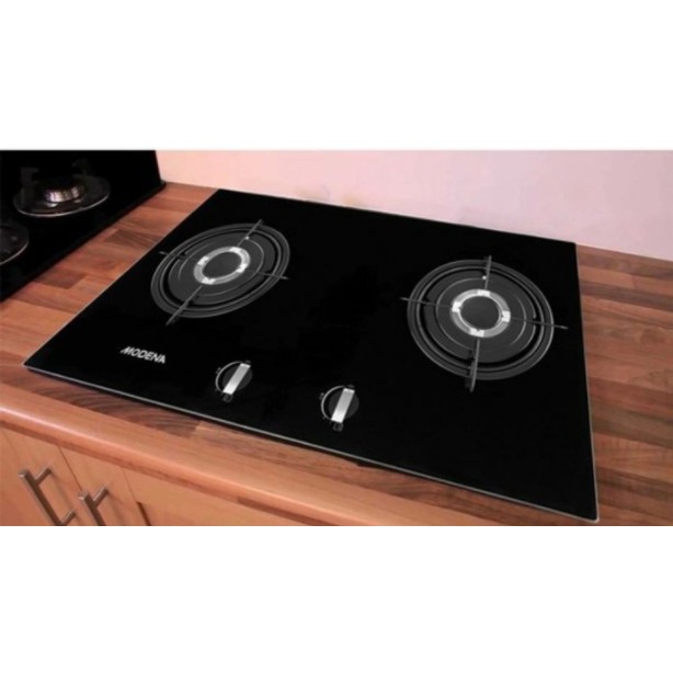 Kompor Tanam Modena Gas 2 Tungku 70cm Built-In Hob BH 0725 BH0725