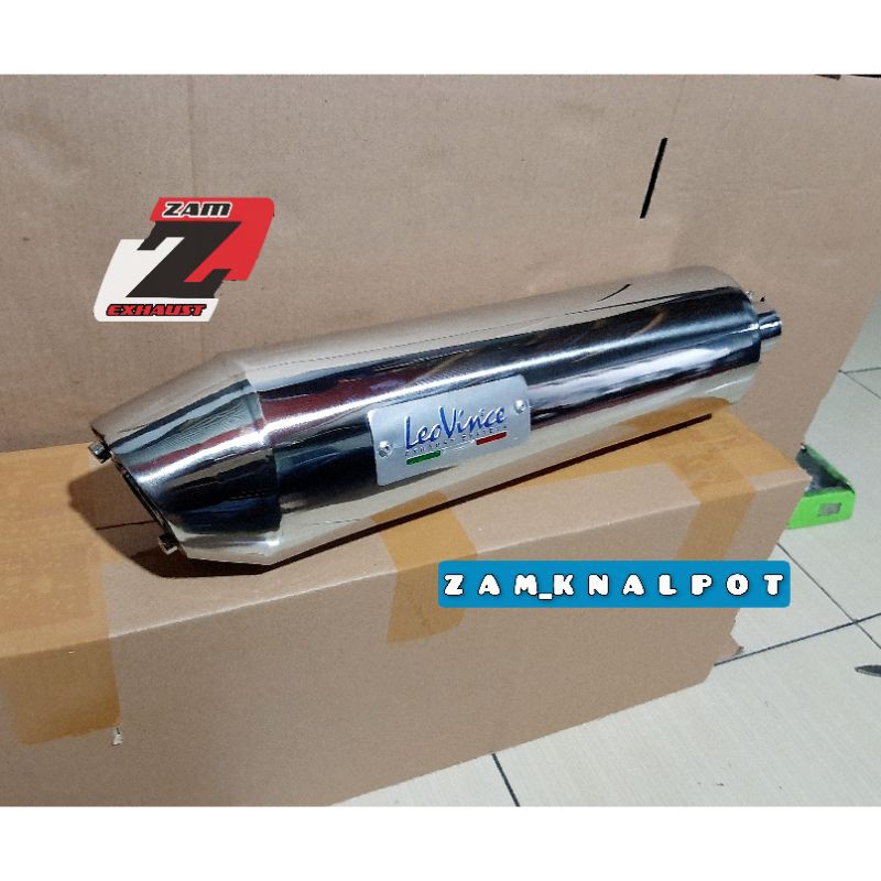 Knalpot Leovince 4road Full Stainless Silincer Only atau Tabungnya Saja