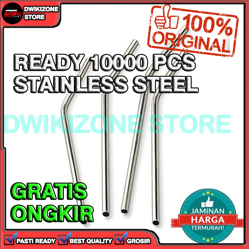 [DZS] SEDOTAN STAINLESS STEEL BESI BENGKOK MELENGKUNG BENGKOK BEND BENDING STRAW