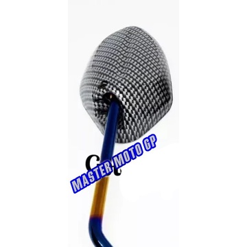 spion standar Beat carbon twotone Spion standar beat 2tone  blue-gold carbon Universal semua honda