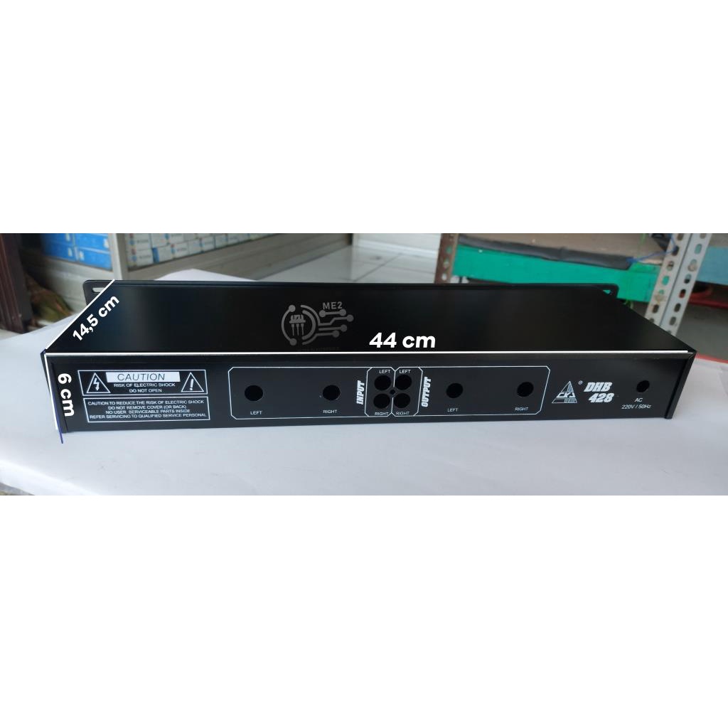 Box power amplifier kit Audio Mixer Plus subwoffer 2 channel Dhb 428 bahan tebal