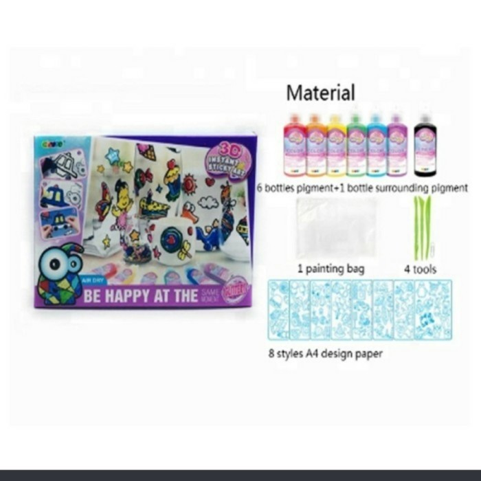 UKURAN NORMAL S Regular 3d instant sticky art belajar anak