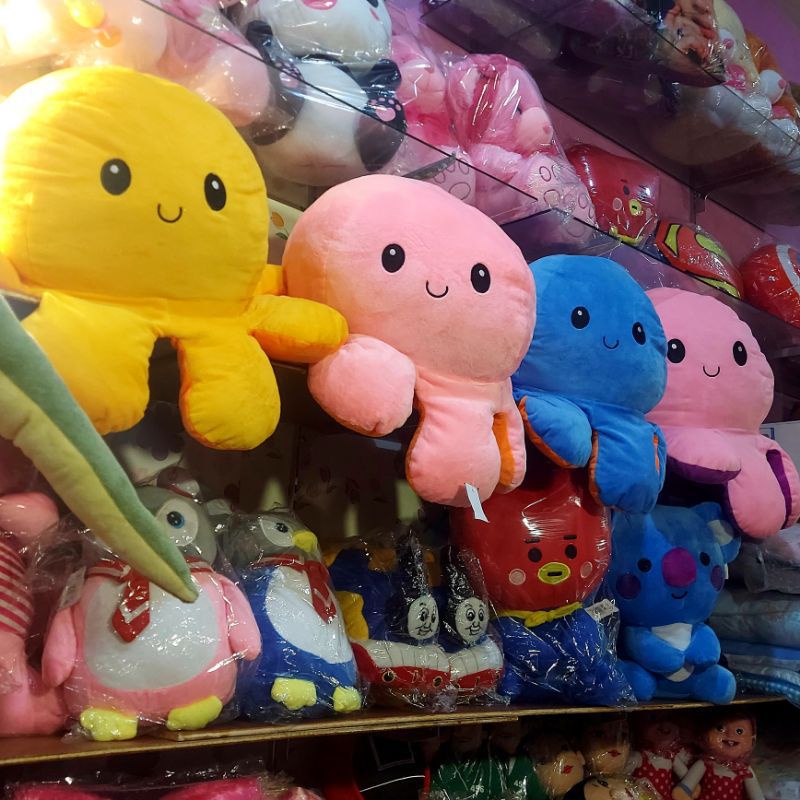 Boneka gurita jumbo bolak balik / boneka octopus jumbo