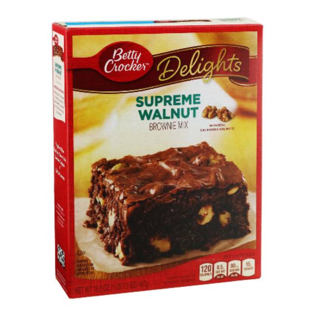 

Betty Crocker Supreme Walnut Brownie Mix 467gr