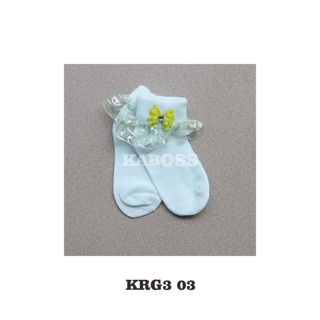 Kaboss Kaos Kaki Anak Renda Lucu untuk usia 2-3 Tahun