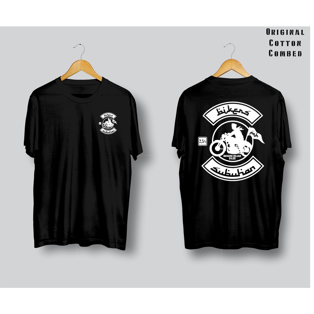 Kaos/ Tshirt Bikers Subuhan Cotton Combed Premium