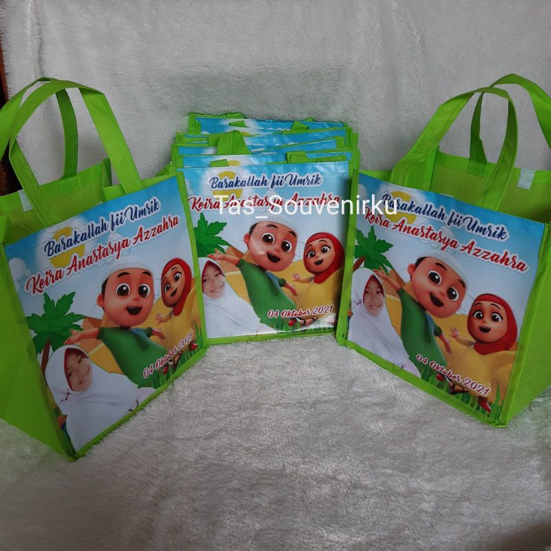 

Tas ultah spunbond jinjing custom