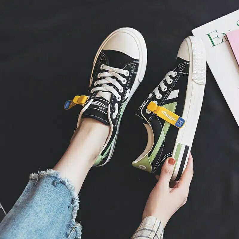 AB4820 SEPATU WANITA KANVAS SNEAKERS IMPORT TERBARU TOP FASHION
