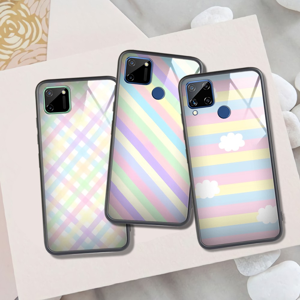 LS268 Softcase Glass Kaca Kilau REALME C11 12 12+ 12 PRO+ 11 4G NFC 11 PRO 5G NOTE 50 C67 C53 C51 C5