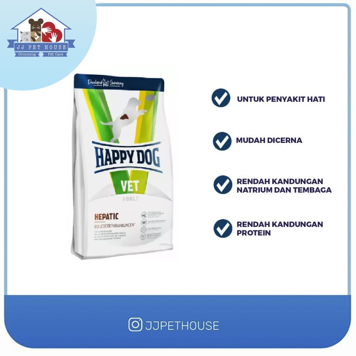 HAPPY DOG VET DIET HEPATIC 1KG MAKANAN ANJING