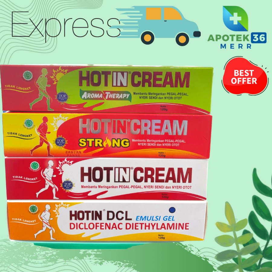 HOT IN CREAM ALL VARIAN 120 GRAM HOTIN