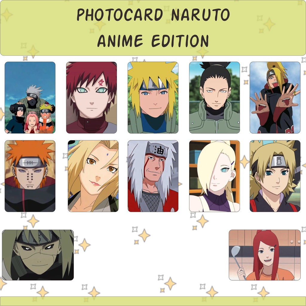 NARUTO ANIME EDITION PHOTOCARD ANIME