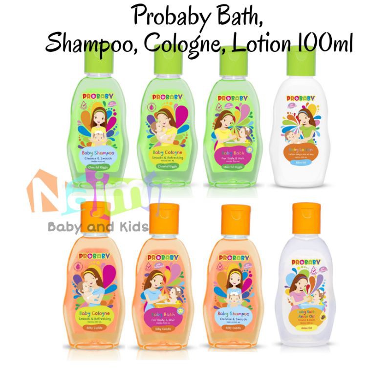 PROBABY Pro Baby Bath Shampoo Cologne Lotion 100ml Silky Cuddle dan Cheerfull Giggle / Sabun Bayi