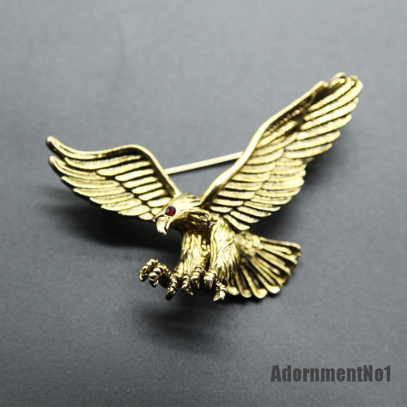 (Adornmentno1) Pin / Bros Burung Elang Model Vintage Untuk Pria