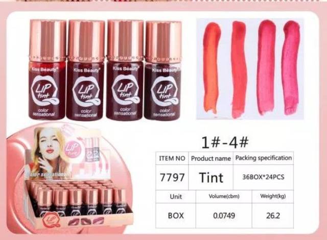 LIP TINT SENSAIONAL JUAL PER- 4 / NO.7797