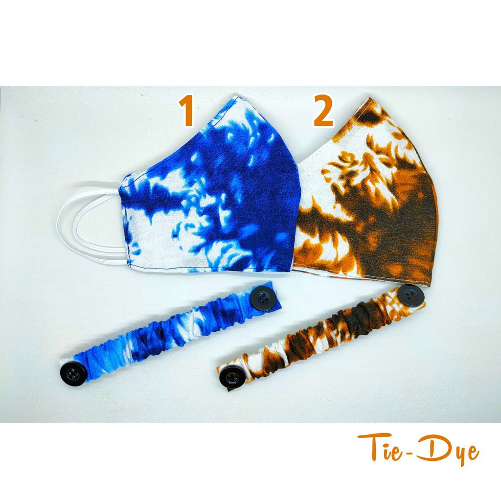 Masker 3 Ply Hijab Set Free Connector Matching Motif