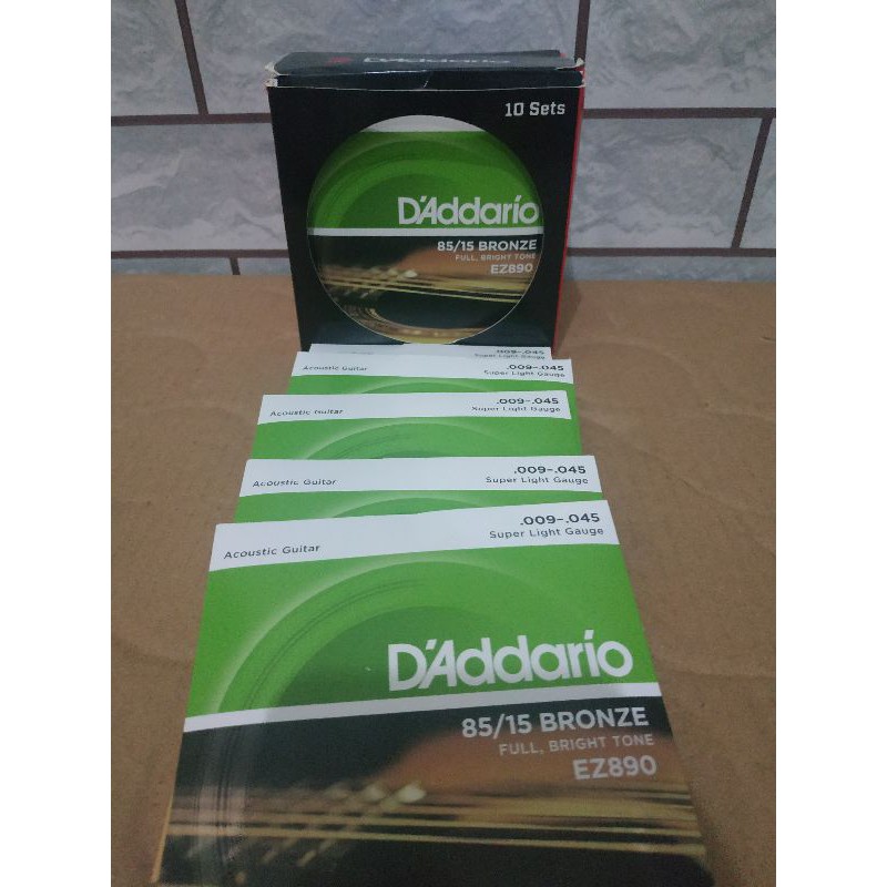senar gitar d'addario uk 0.9 EZ890