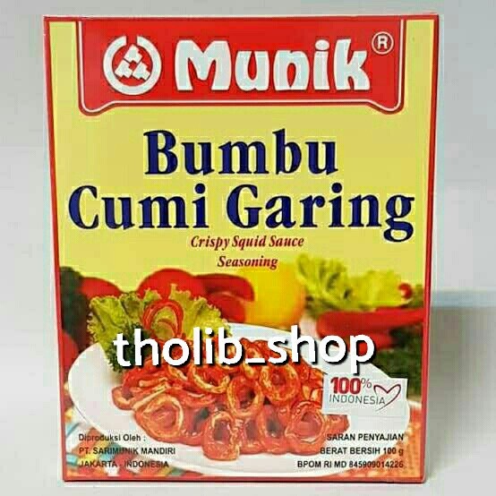 

Munik bumbu cumi garing 100 gr